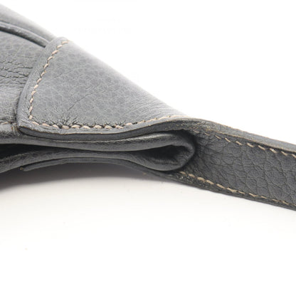トリム31 グラファイト ショルダーバッグ ブッフル グレー シルバー金具 □C刻印 エルメス