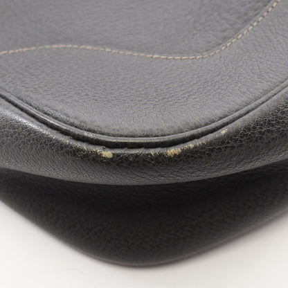 トリム31 グラファイト ショルダーバッグ ブッフル グレー シルバー金具 □C刻印 エルメス