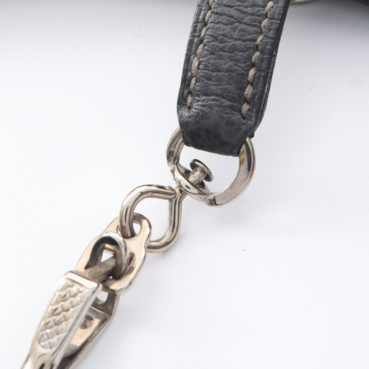 トリム31 グラファイト ショルダーバッグ ブッフル グレー シルバー金具 □C刻印 エルメス
