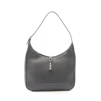 トリム31 グラファイト ショルダーバッグ ブッフル グレー シルバー金具 □C刻印 エルメス