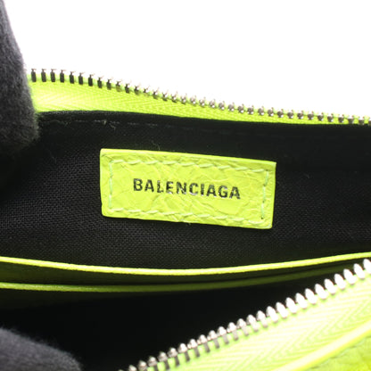 LE CAGOLE MINI BB ル カゴール ミニ 2WAY チェーンハンドバッグ レザー イエロー ネオンカラー バレンシアガ