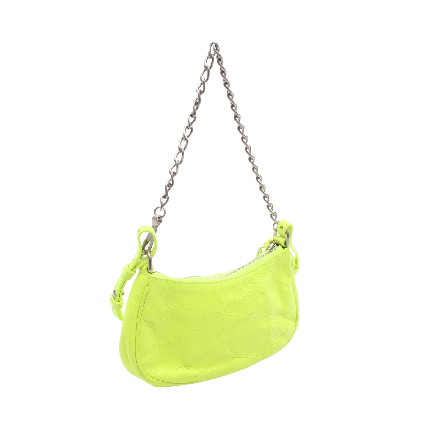 LE CAGOLE MINI BB ル カゴール ミニ 2WAY チェーンハンドバッグ レザー イエロー ネオンカラー バレンシアガ