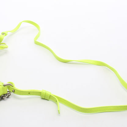 LE CAGOLE MINI BB ル カゴール ミニ 2WAY チェーンハンドバッグ レザー イエロー ネオンカラー バレンシアガ