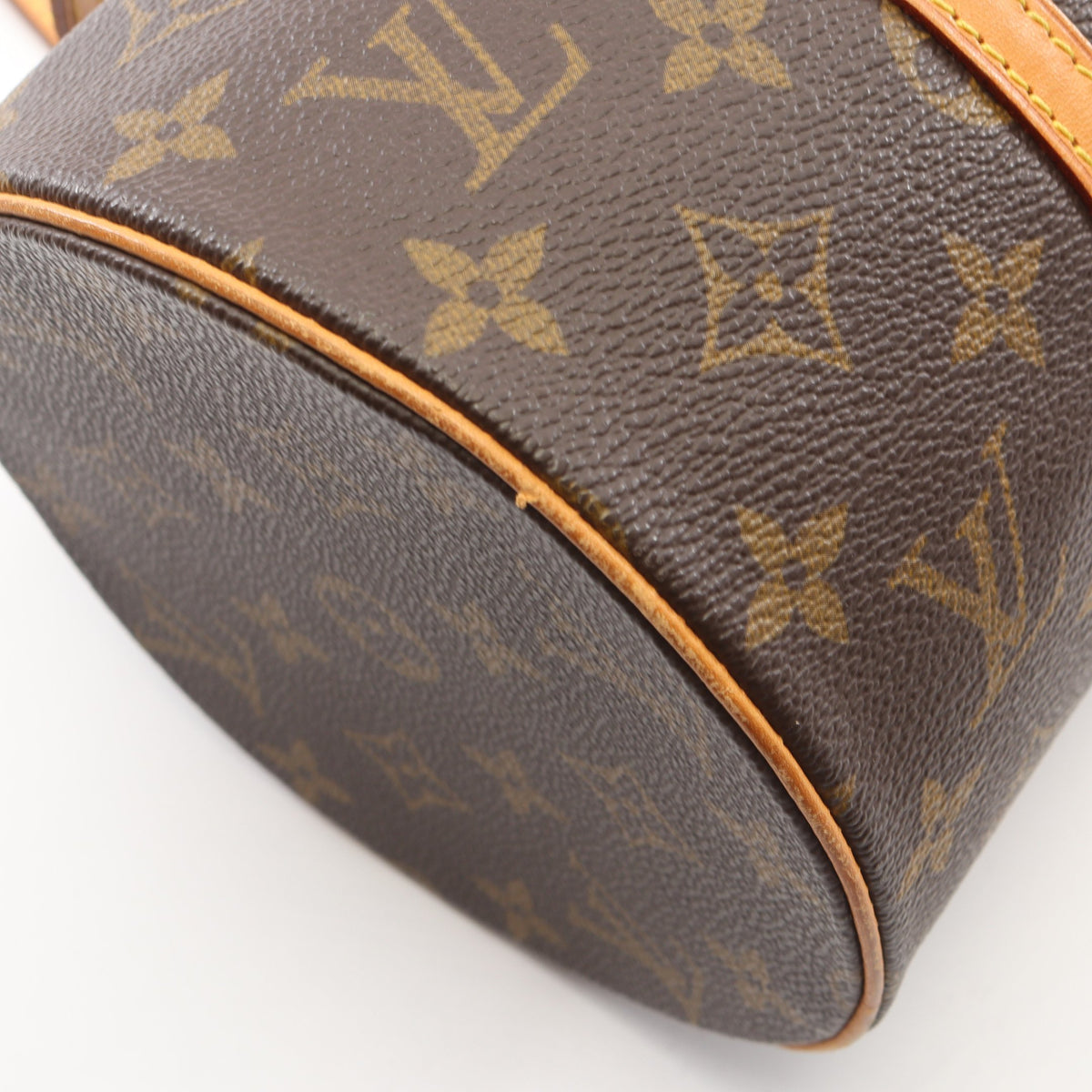 パピヨン30 モノグラム ハンドバッグ PVC レザー ブラウン ルイヴィトン バッグ LOUIS VUITTON