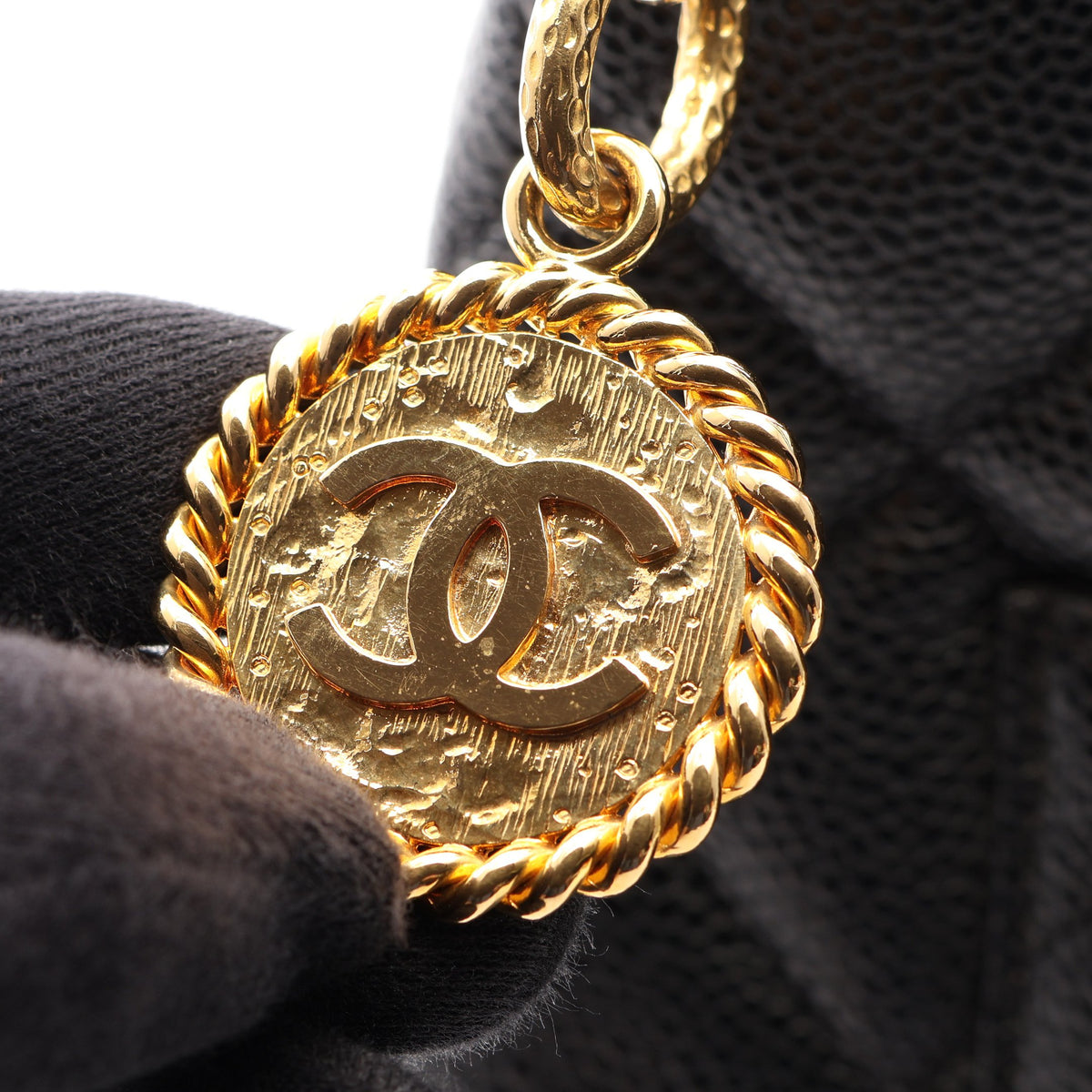 復刻トート ハンドバッグ トートバッグ キャビアスキン ブラック ゴールド金具 シャネル バッグ CHANEL