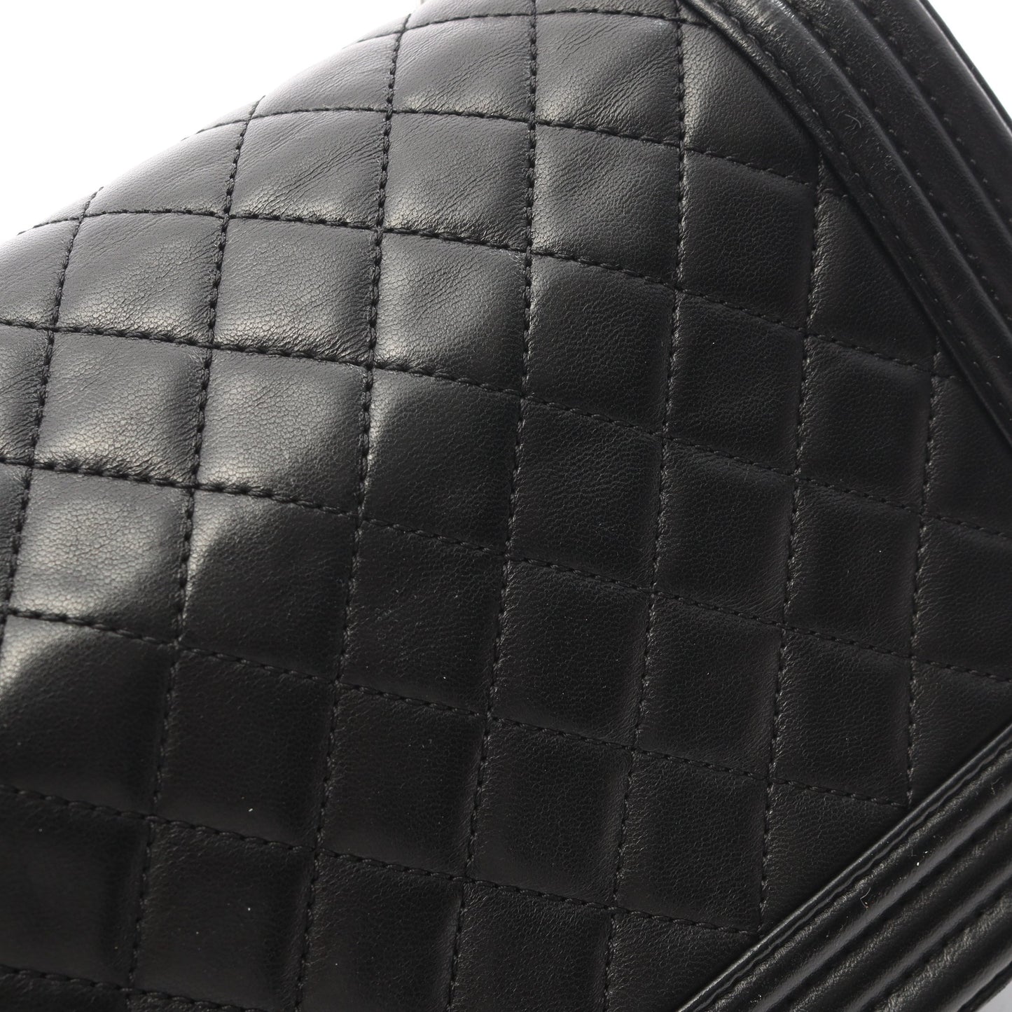 ボーイシャネル チェーンショルダーバッグ ラムスキン ブラック シルバー金具 シャネル