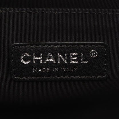 ボーイシャネル チェーンショルダーバッグ ラムスキン ブラック シルバー金具 シャネル