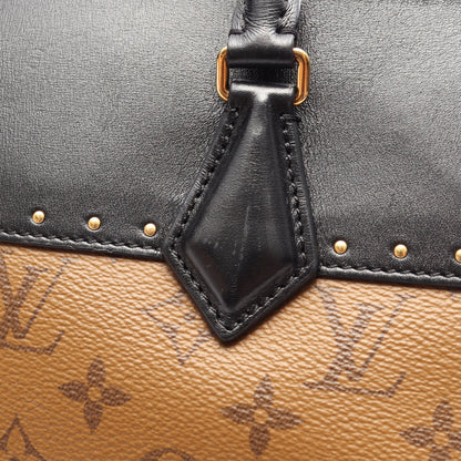 シティ マル モノグラムリバース 2WAY ハンドバッグ PVC レザー ブラウン ブラック ルイヴィトン バッグ LOUIS VUITTON