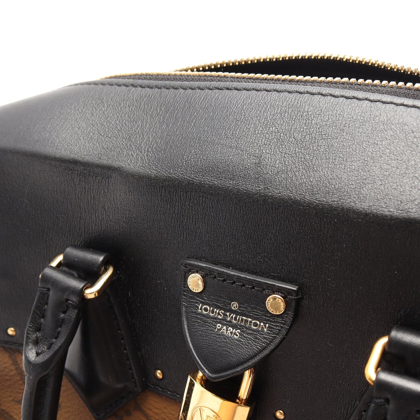 シティ マル モノグラムリバース 2WAY ハンドバッグ PVC レザー ブラウン ブラック ルイヴィトン バッグ LOUIS VUITTON