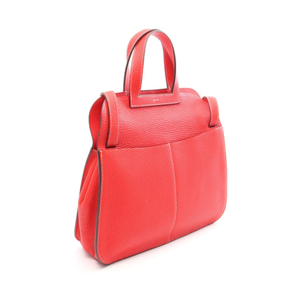 アルザン31 ルージュトマト 2WAY ハンドバッグ トゴ レッド シルバー金具 D刻印 エルメス