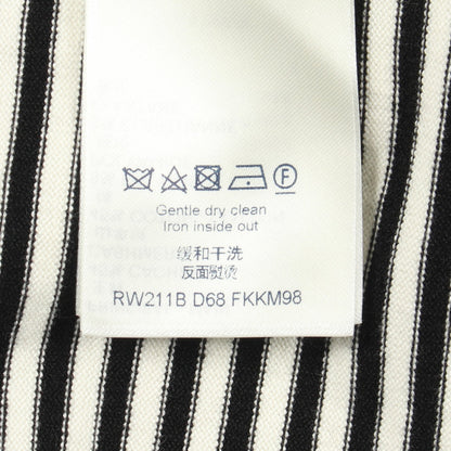 ボーダー 半袖 ニット カシミヤ コットン ホワイト ブラック ルイヴィトン トップス LOUIS VUITTON