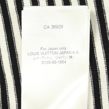 ボーダー 半袖 ニット カシミヤ コットン ホワイト ブラック ルイヴィトン トップス LOUIS VUITTON