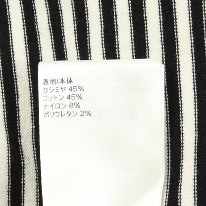 ボーダー 半袖 ニット カシミヤ コットン ホワイト ブラック ルイヴィトン トップス LOUIS VUITTON