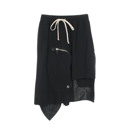 DRACCA SKIRT アシンメトリー スカート ウール ブラック リックオウエンス ボトムス Rick Owens