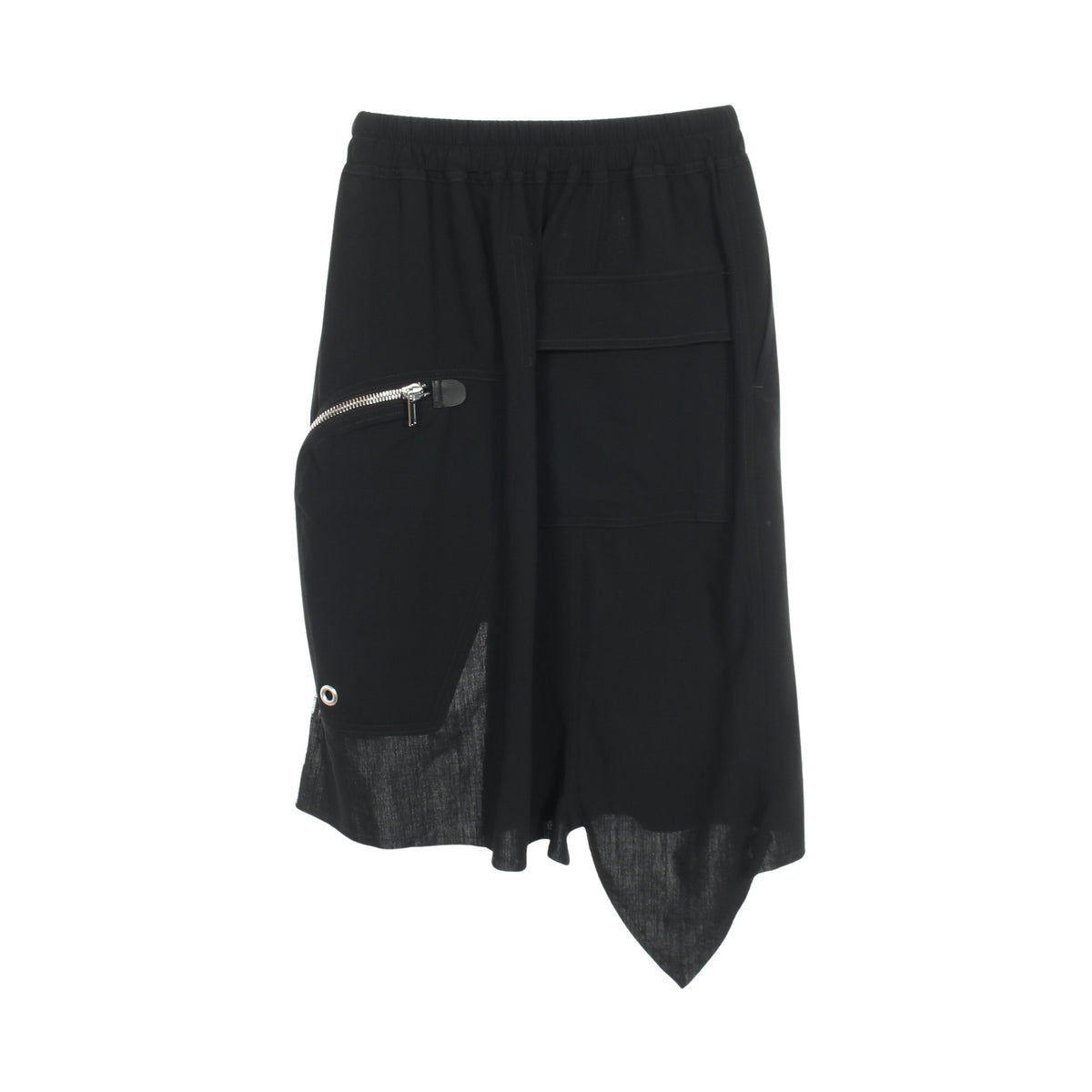 DRACCA SKIRT アシンメトリー スカート ウール ブラック リックオウエンス ボトムス Rick Owens