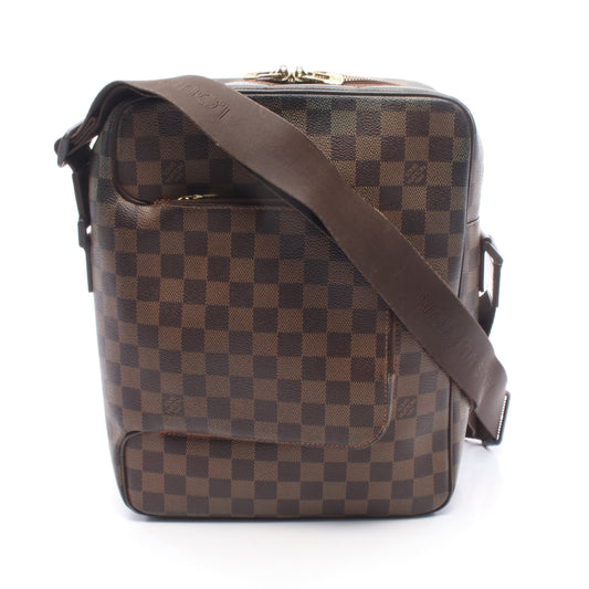 オラフMM ダミエエベヌ ショルダーバッグ PVC レザー ブラウン ルイヴィトン バッグ LOUIS VUITTON