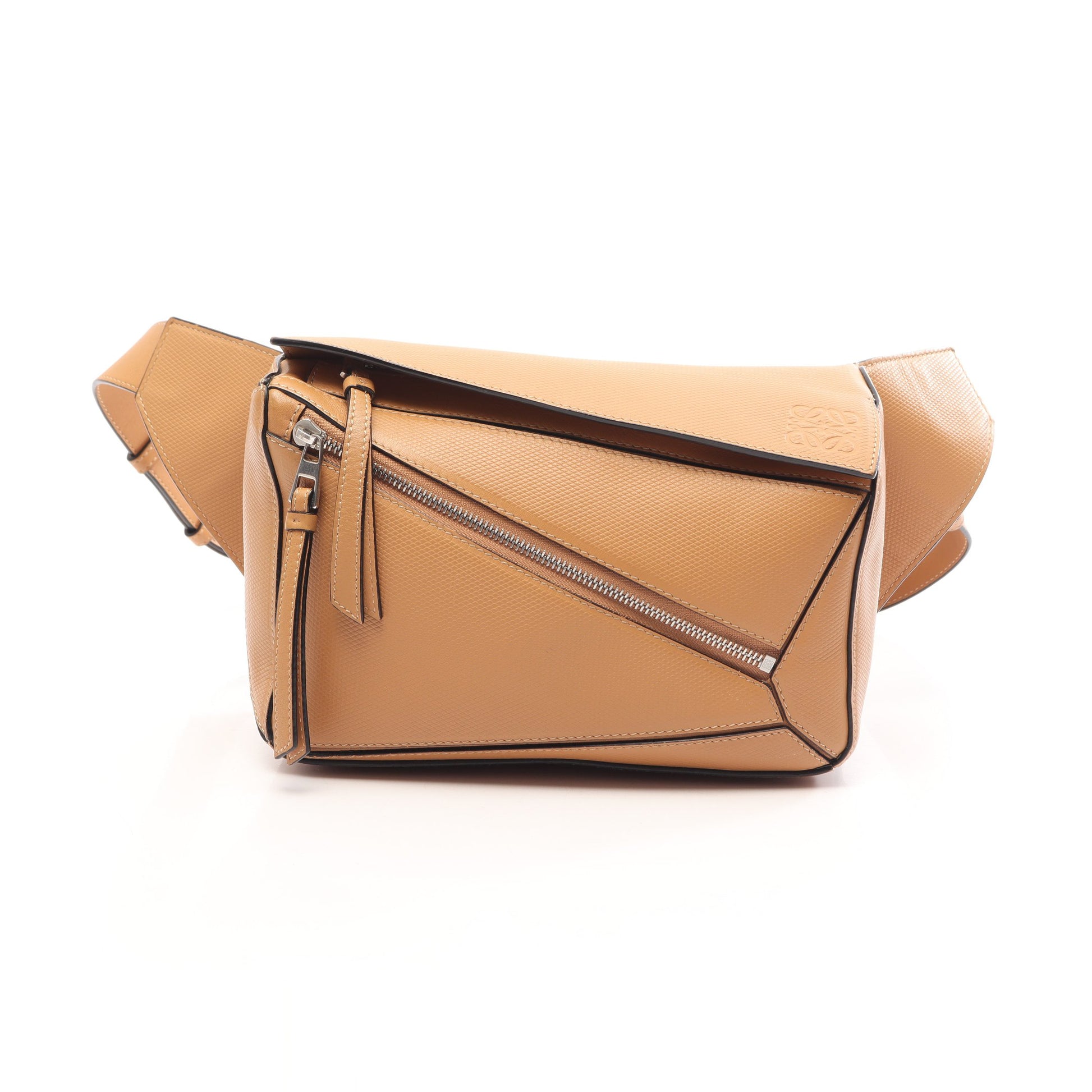 パズル バムバッグ スモール ボディバッグ ウエストバッグ レザー ベージュ ロエベ バッグ LOEWE