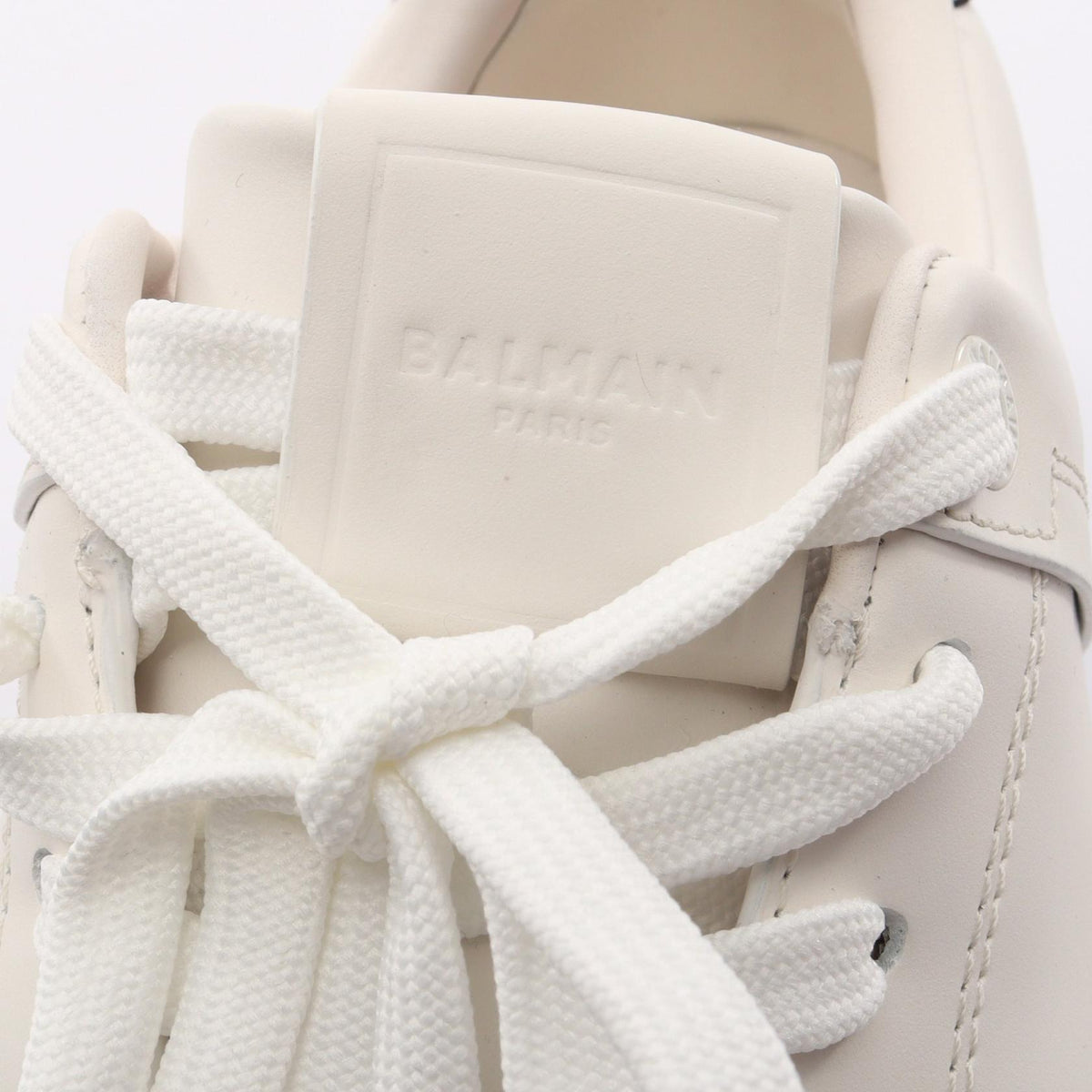 ローカットスニーカー レザー ホワイト バルマン シューズ BALMAIN