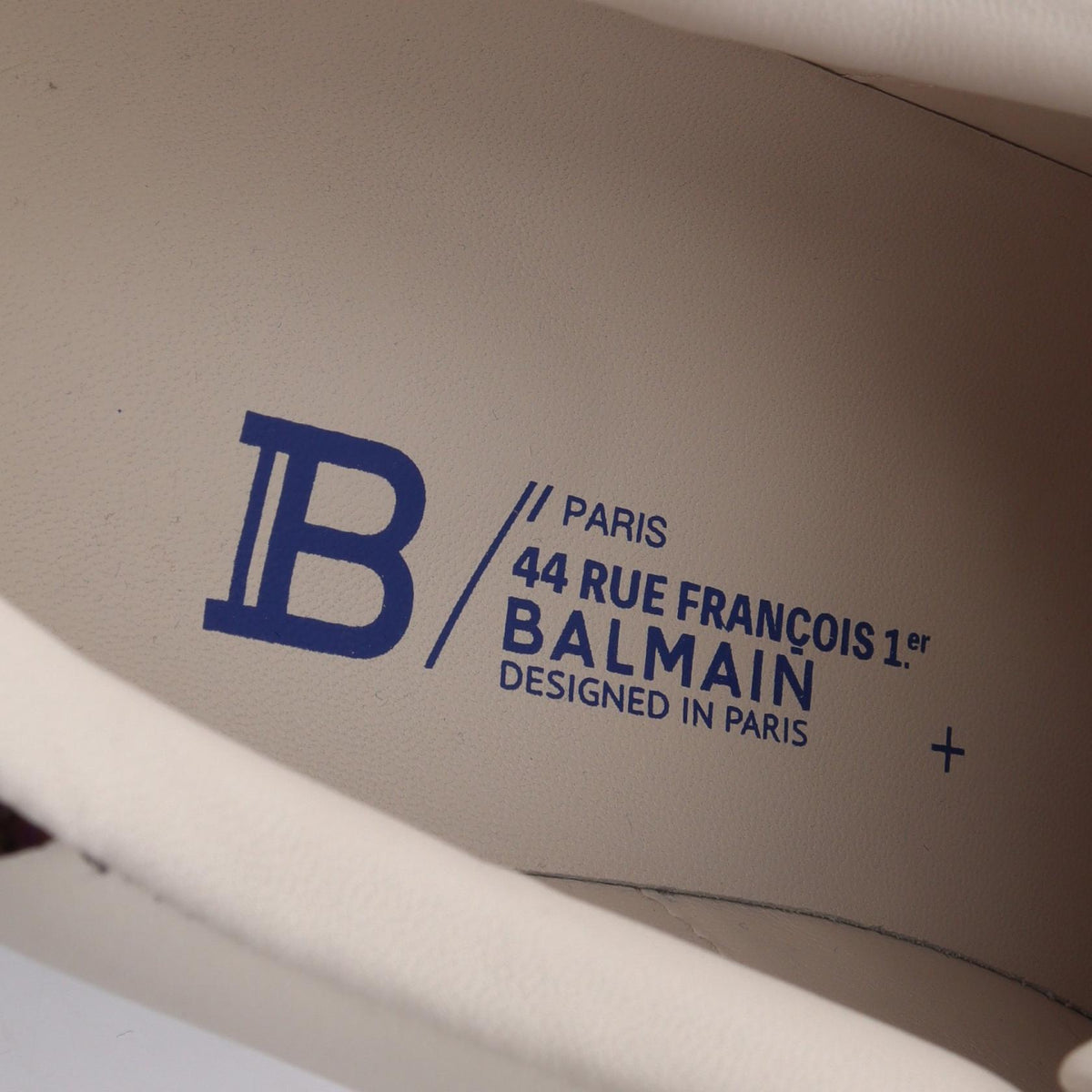 ローカットスニーカー レザー ホワイト バルマン シューズ BALMAIN