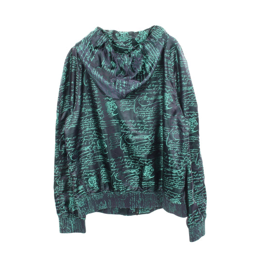 総柄 ブルゾン フード付き ジャケット ネイビー グリーン ベルルッティ アウター Berluti
