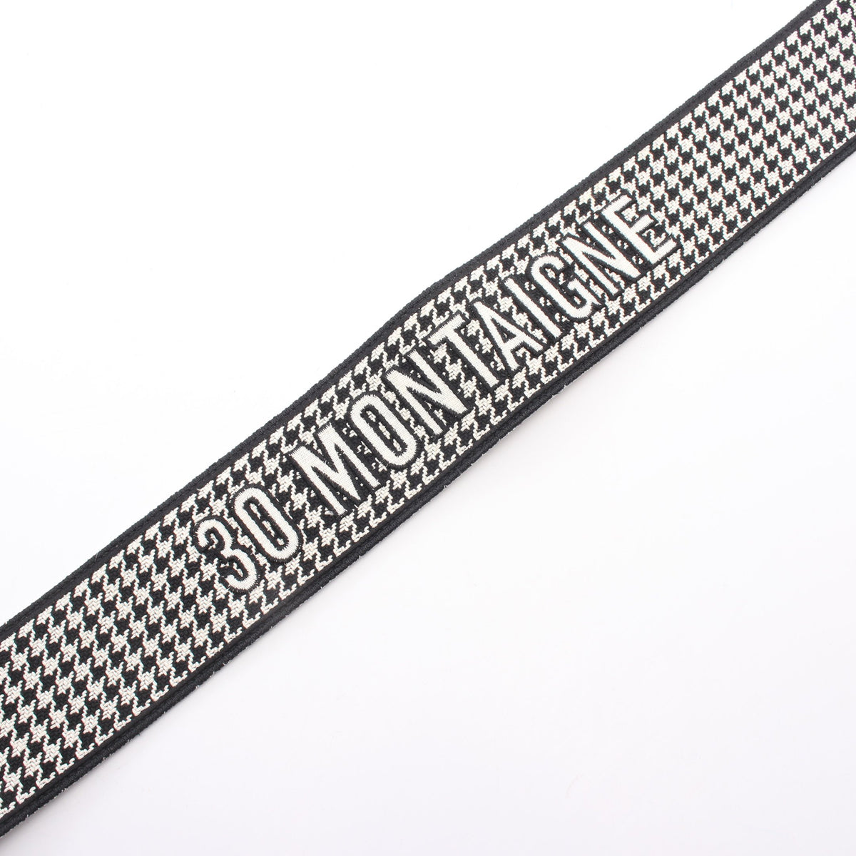 30 MONTAIGNE モンテーニュ 千鳥格子 ショルダーストラップ キャンバス レザー ホワイト ブラック クリスチャンディオール 財布・小物 Christian Dior