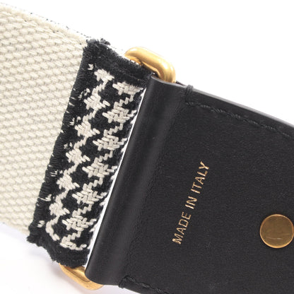 30 MONTAIGNE モンテーニュ 千鳥格子 ショルダーストラップ キャンバス レザー ホワイト ブラック クリスチャンディオール 財布・小物 Christian Dior