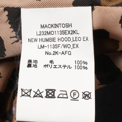 HUMBIE フード付き コート ウール ブラック マッキントッシュ