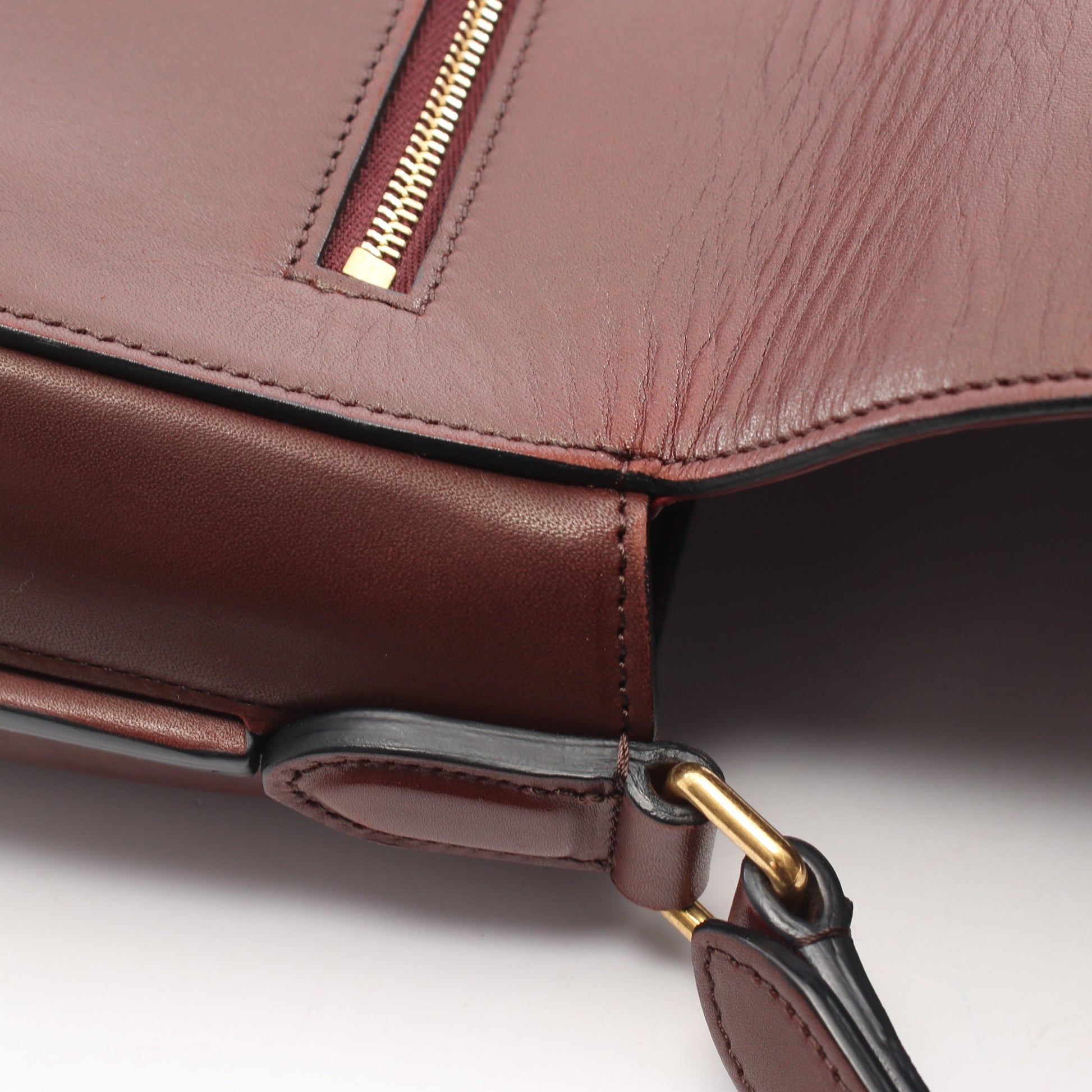 トロッター ショルダーバッグ レザー ブラウン セリーヌ バッグ CELINE