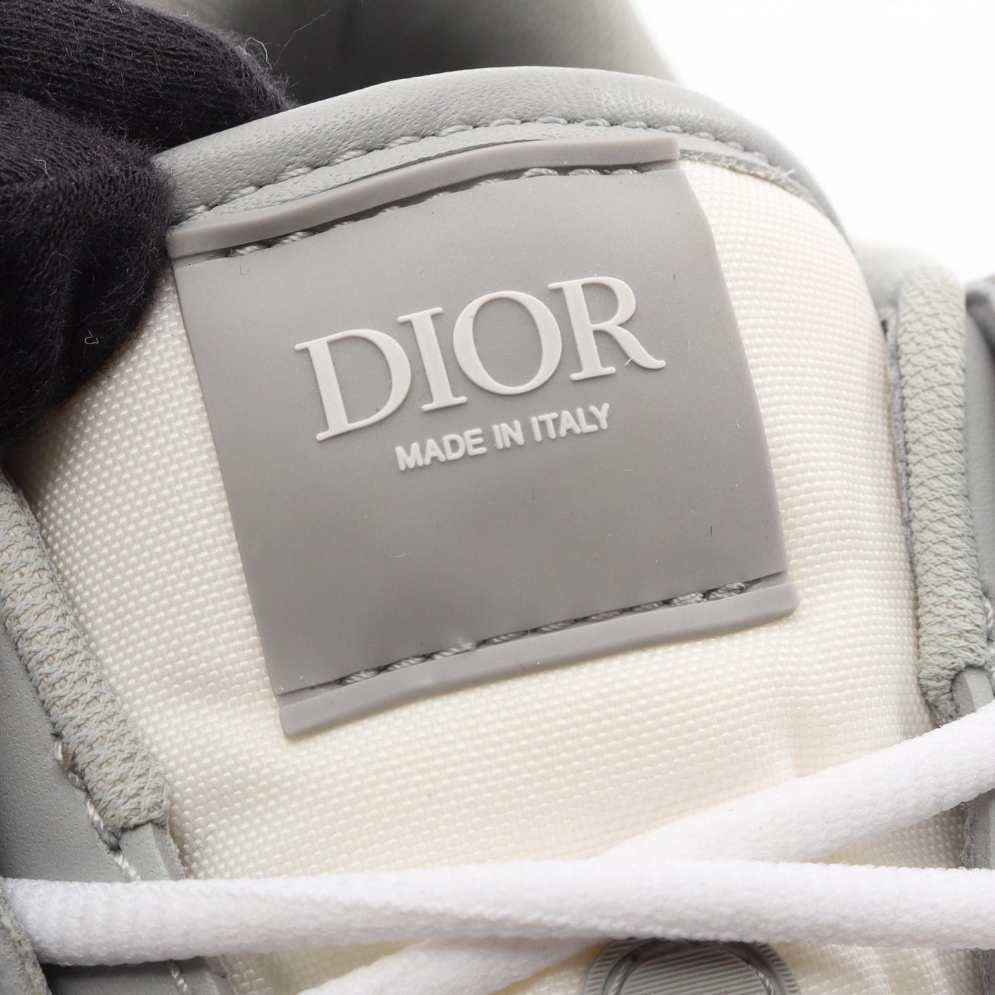 B25 ランナー オブリーク スニーカー レザー キャンバス グレー オフホワイト ディオール シューズ DIOR