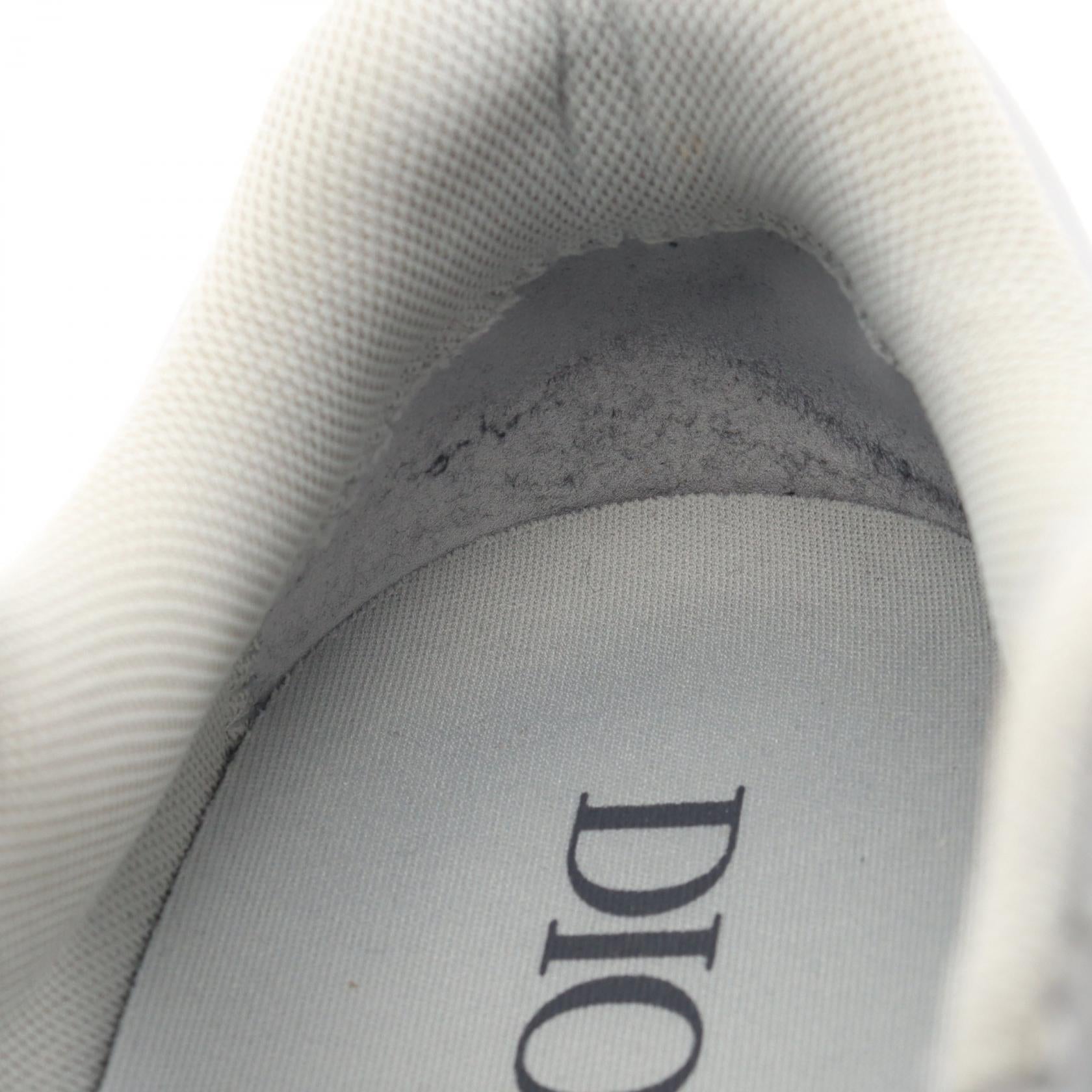 B25 ランナー オブリーク スニーカー レザー キャンバス グレー オフホワイト ディオール シューズ DIOR
