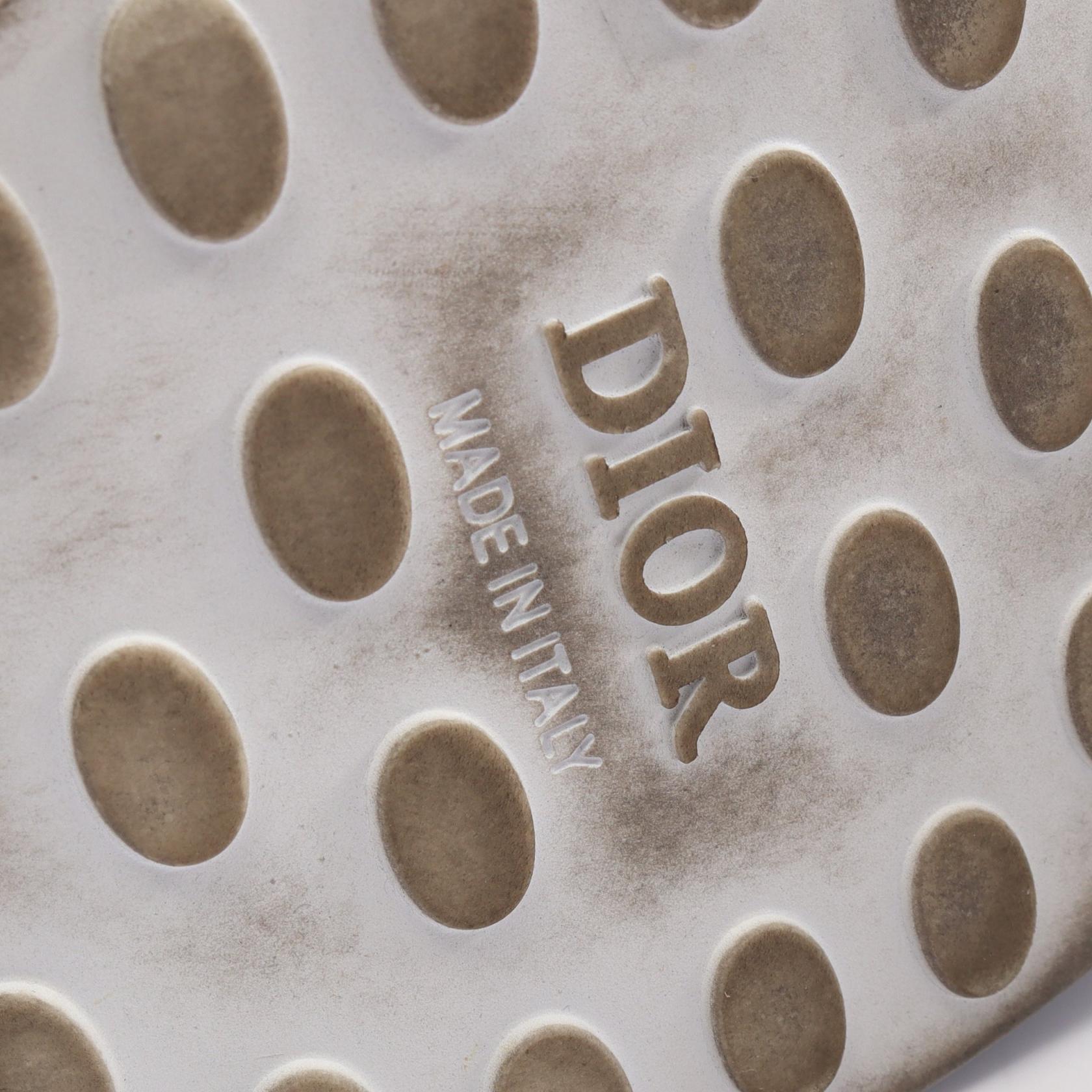 B25 ランナー オブリーク スニーカー レザー キャンバス グレー オフホワイト ディオール シューズ DIOR