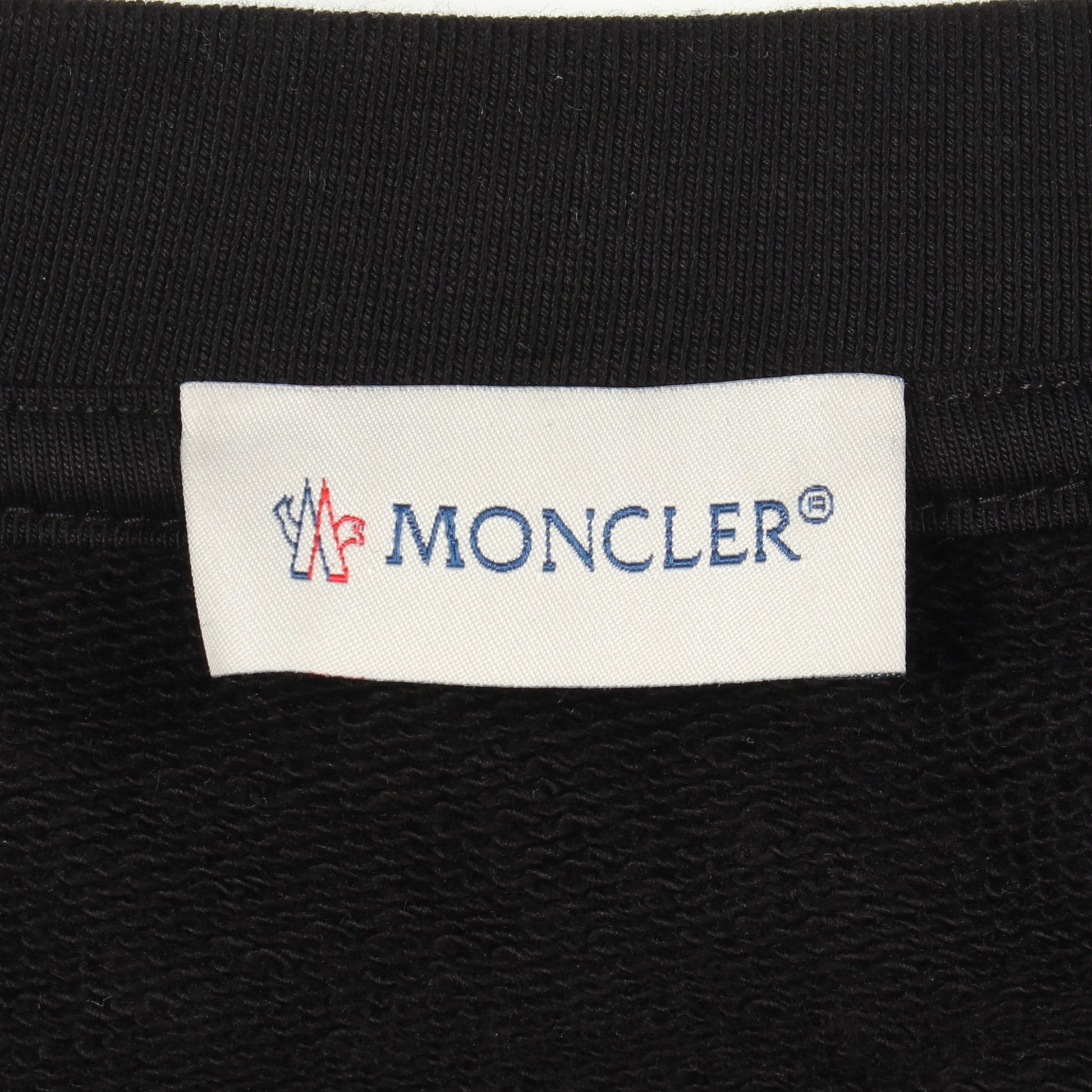 ロゴ スウェットシャツ コットン ブラック モンクレール トップス MONCLER