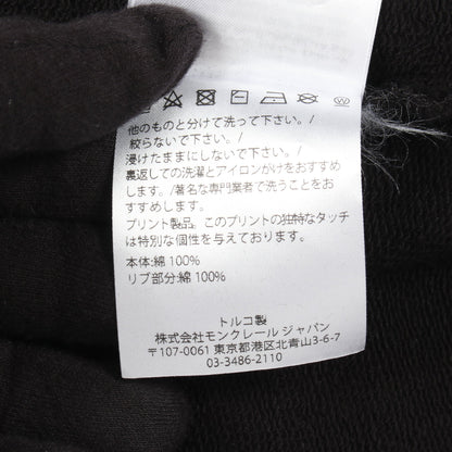 ロゴ スウェットシャツ コットン ブラック モンクレール トップス MONCLER