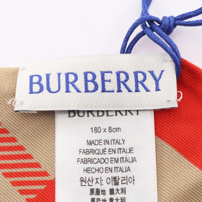 Skinny Check Silk Scarf スカーフ シルク ベージュ ブラック レッド バーバリー