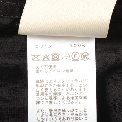 セリエボタン ワンピース コットン ブラック エルメス