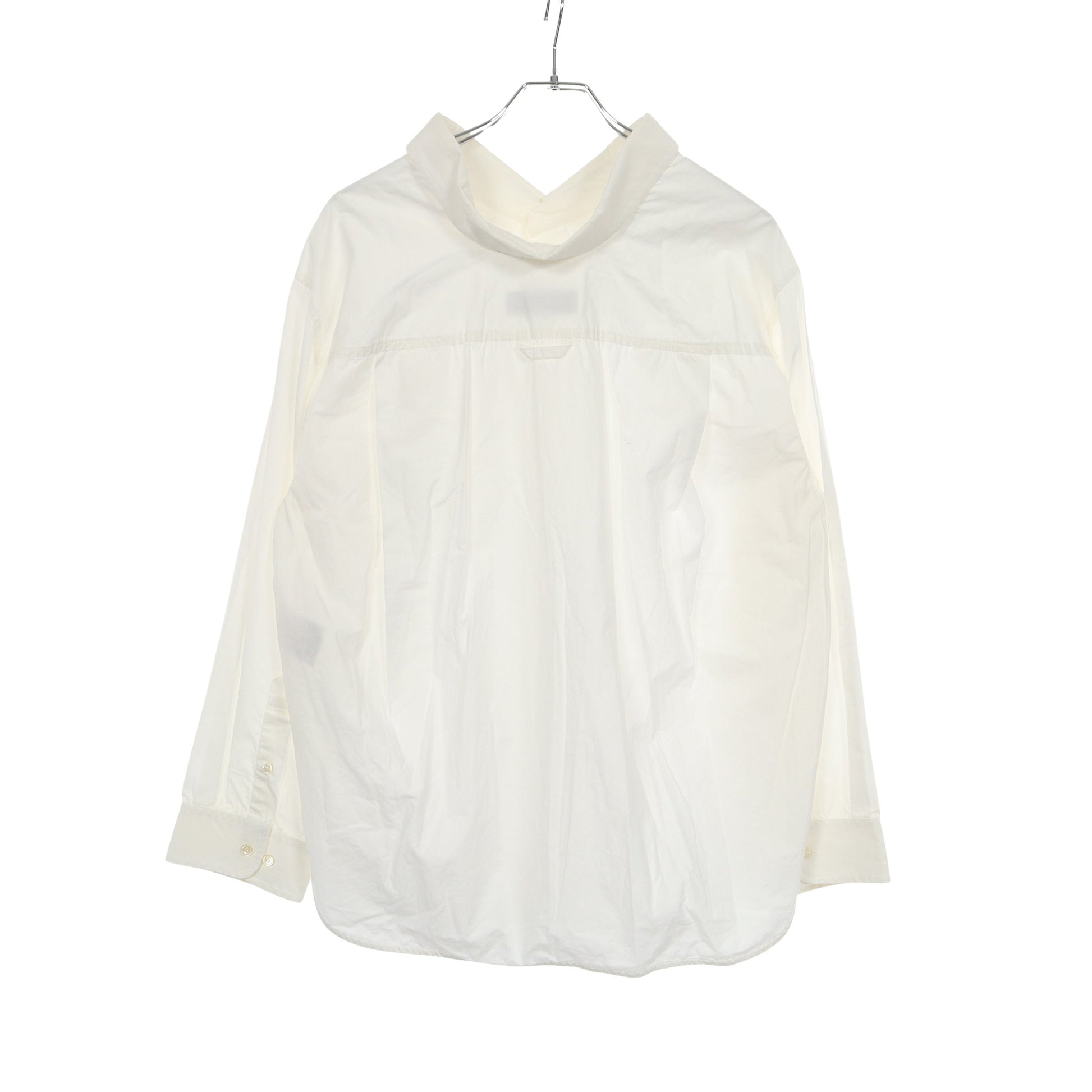 スウィングカラー シャツ コットン ホワイト バレンシアガ トップス BALENCIAGA