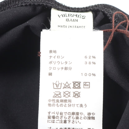 シェーヌダンクル 水着 ワンピース ナイロン ブラック エルメス