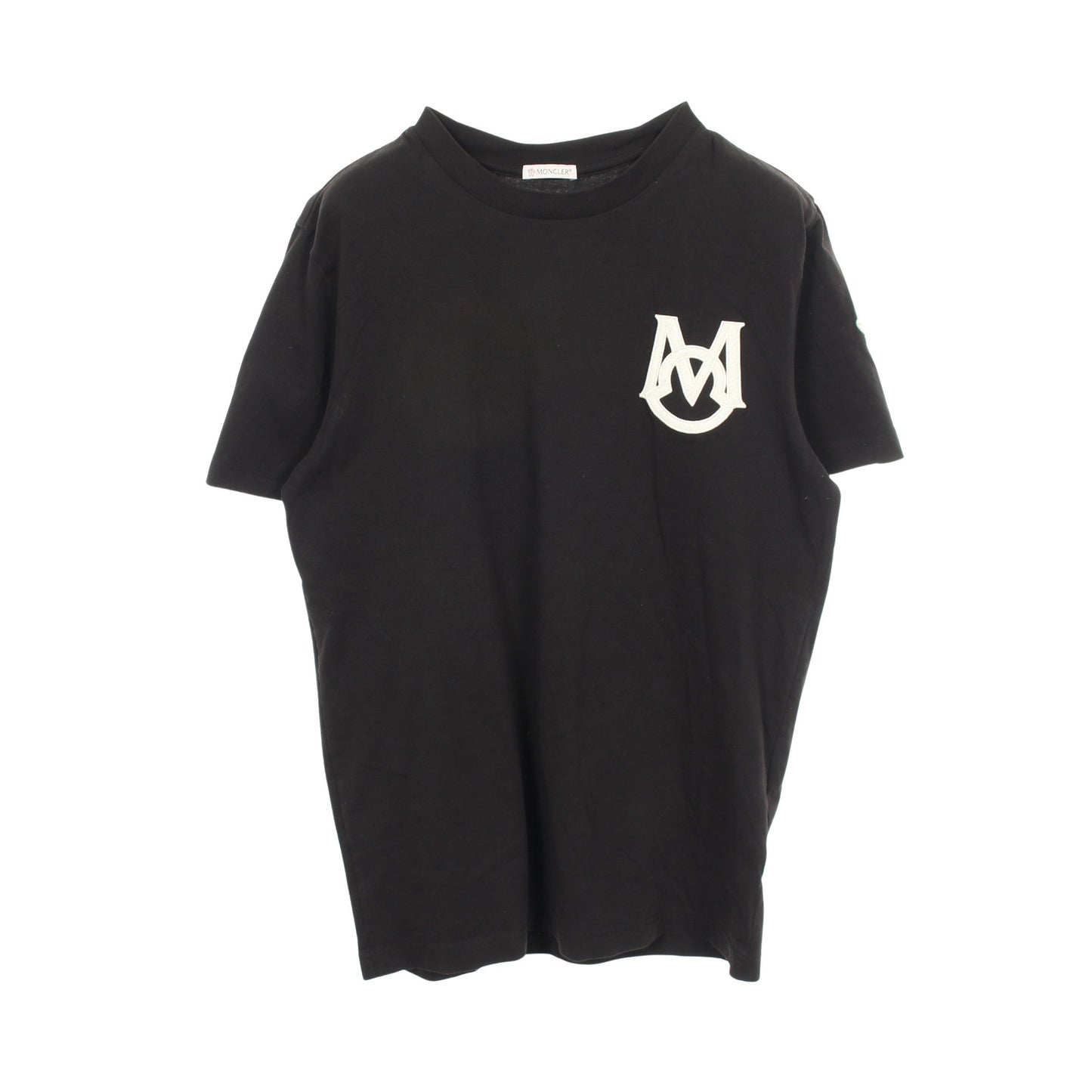 ロゴワッペン 半袖Tシャツ コットン ブラック モンクレール