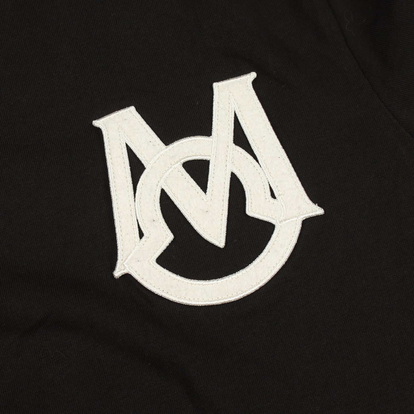 ロゴワッペン 半袖Tシャツ コットン ブラック モンクレール