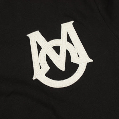 ロゴワッペン 半袖Tシャツ コットン ブラック モンクレール