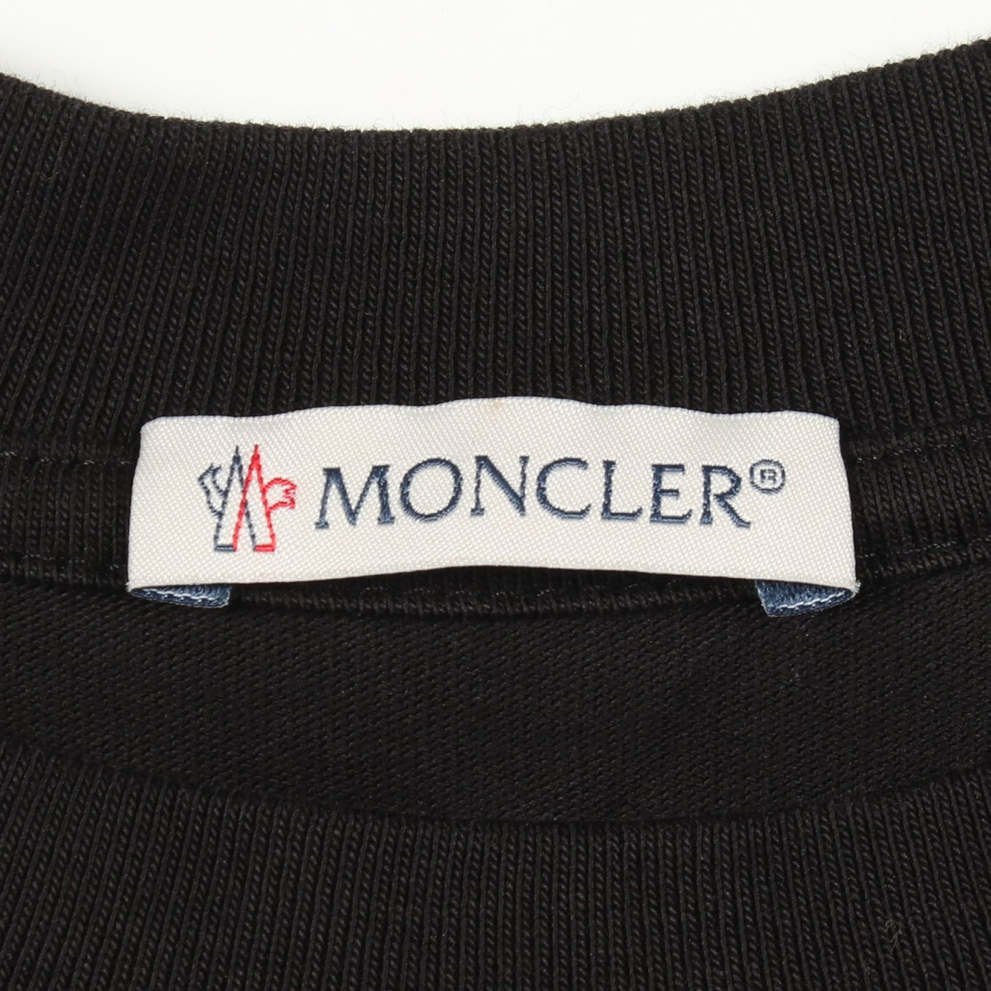 ロゴワッペン 半袖Tシャツ コットン ブラック モンクレール