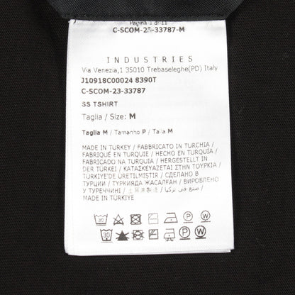 ネックロゴ 半袖Tシャツ コットン ブラック モンクレール