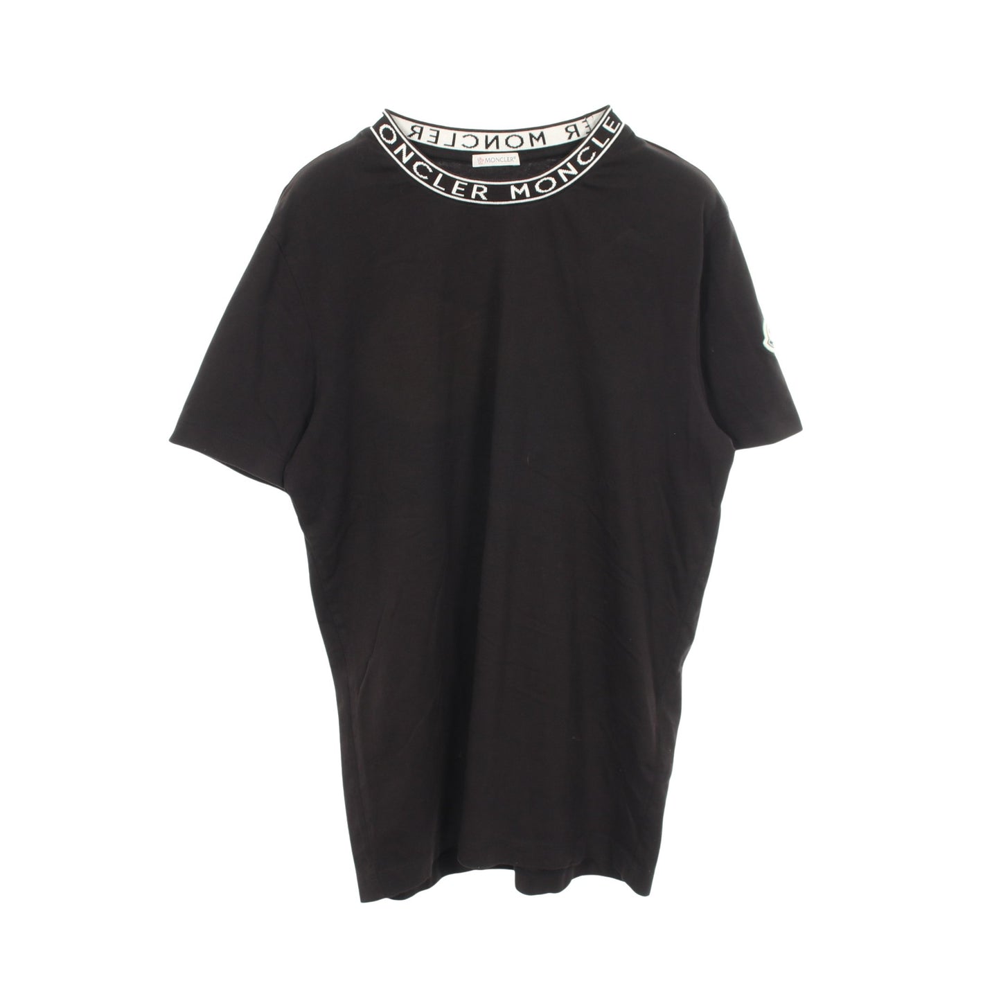 ネックロゴ 半袖Tシャツ コットン ブラック モンクレール
