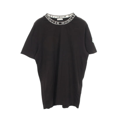ネックロゴ 半袖Tシャツ コットン ブラック モンクレール