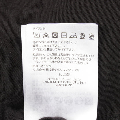 ネックロゴ 半袖Tシャツ コットン ブラック モンクレール