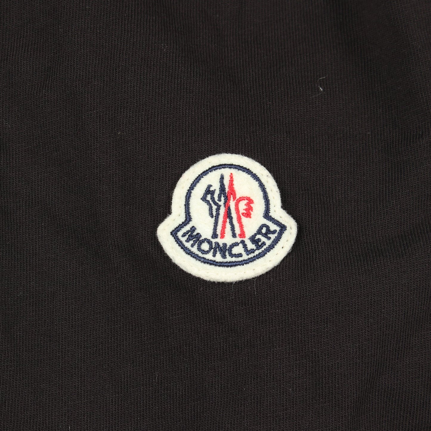 ネックロゴ 半袖Tシャツ コットン ブラック モンクレール