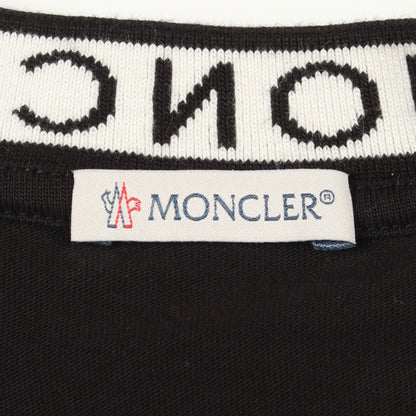 ネックロゴ 半袖Tシャツ コットン ブラック モンクレール