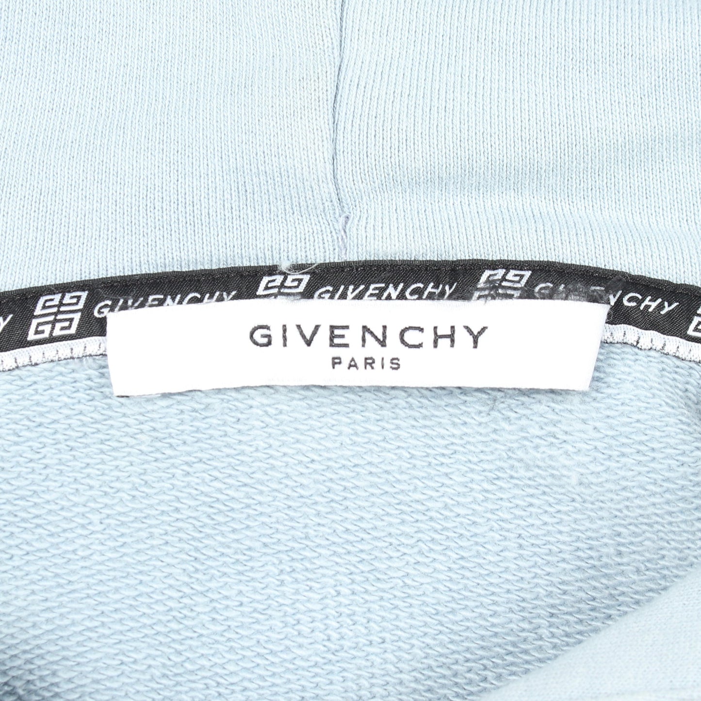 ヴィンテージロゴ オーバーサイズ プルオーバーパーカー フーディ コットン ブルーグレー ジバンシィ トップス GIVENCHY