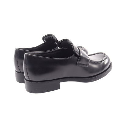 トライアングル ローファー レザー ブラック プラダ シューズ PRADA