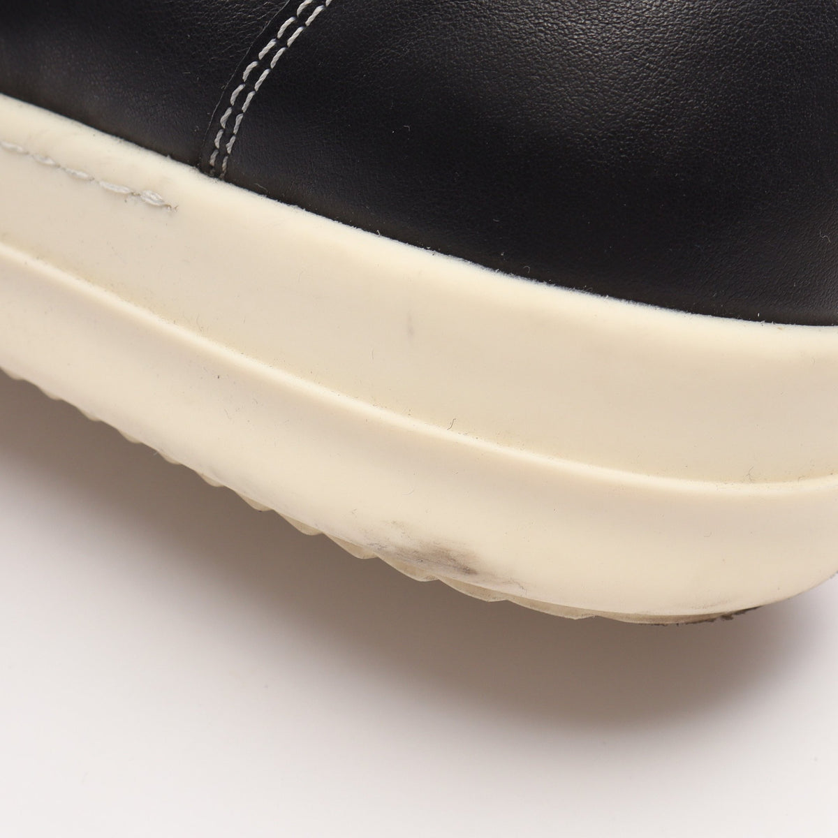 STROBE VINTAGE SNEAKS ローカットスニーカー レザー ブラック ホワイト リックオウエンス シューズ Rick Owens